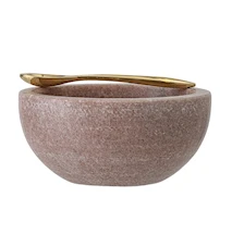 Skål med skje Marble