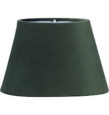 Lampeskærm Oval Fløjl Smaragdgrøn