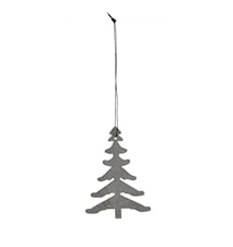 Ornement d'arbre de Noël Tree gris/argent