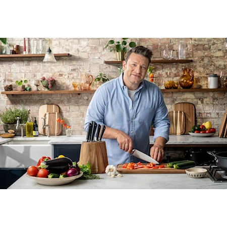 Jamie Oliver Knivset 5 knivar och knivblock