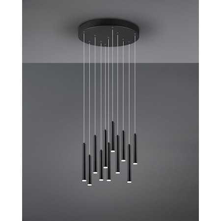 TRIO Lighting Tubular LED Kattovalaisin 40 cm Musta