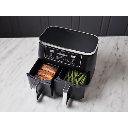 Double Air Fryer XL 9,5 Liter Svart