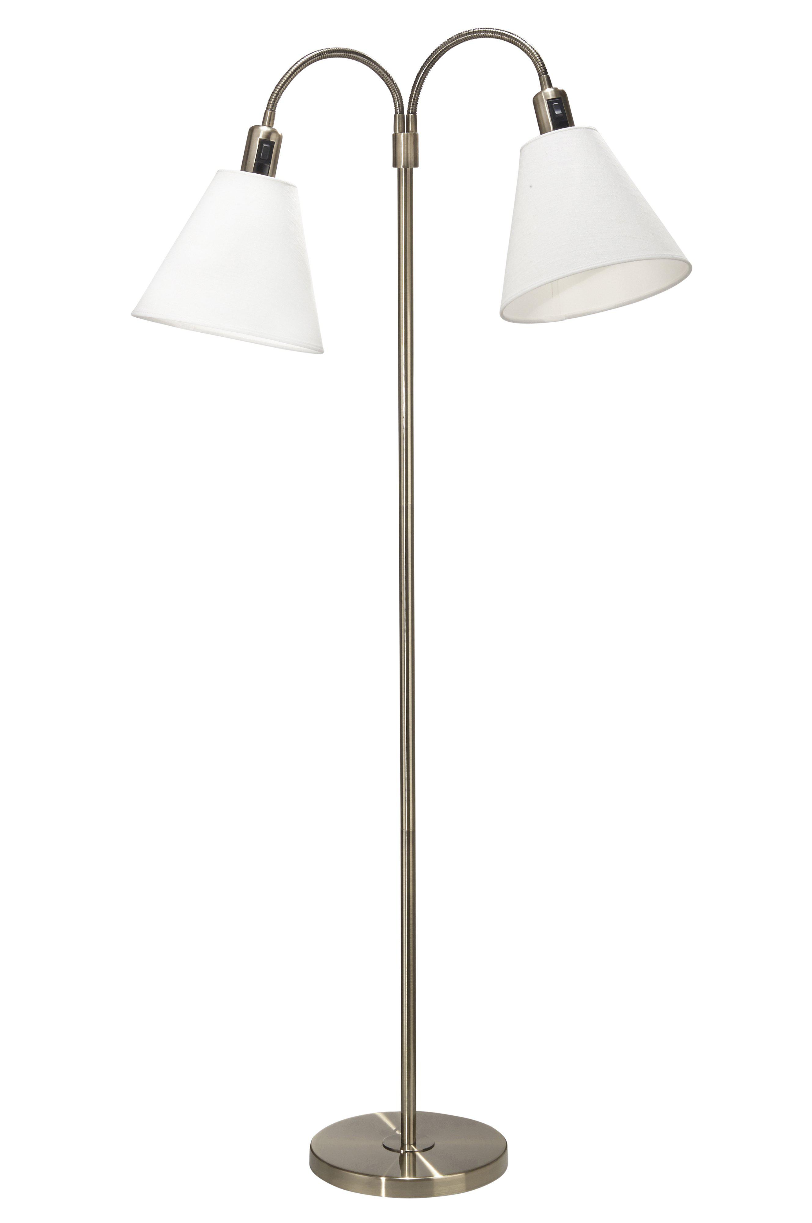 Gulvlampe Cia 2 arm Med toppringskjermer | Confident Living Gulvlampe Cia 3 armet Med lampeskjerm Cia | Confident Living