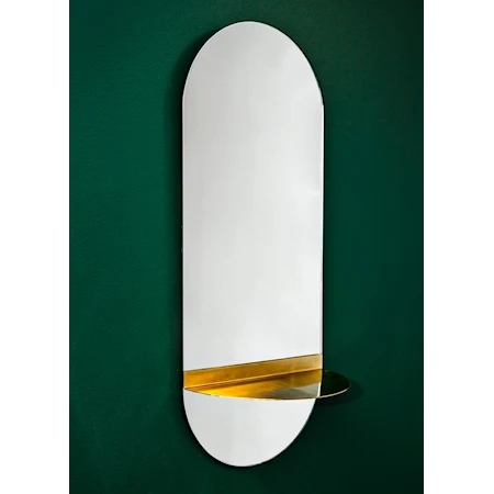 Spegel Oval Brass 61cm