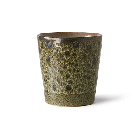 70s ceramics: Kaffekopper Spring greens Sett på 4