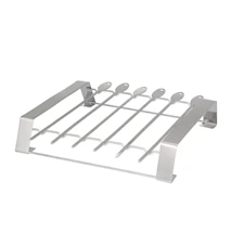 Grillspydstativ med spyd 6-pakning 27 x 24 cm Rustfritt Stål