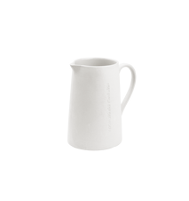 Milk jug quote 'I det enkla' white