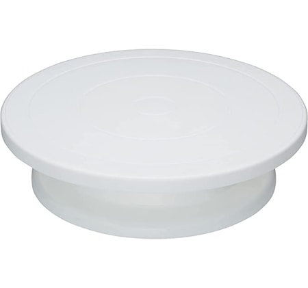 Kitchen Craft Tårtfat Roterande Ø28 cm Plast Vit