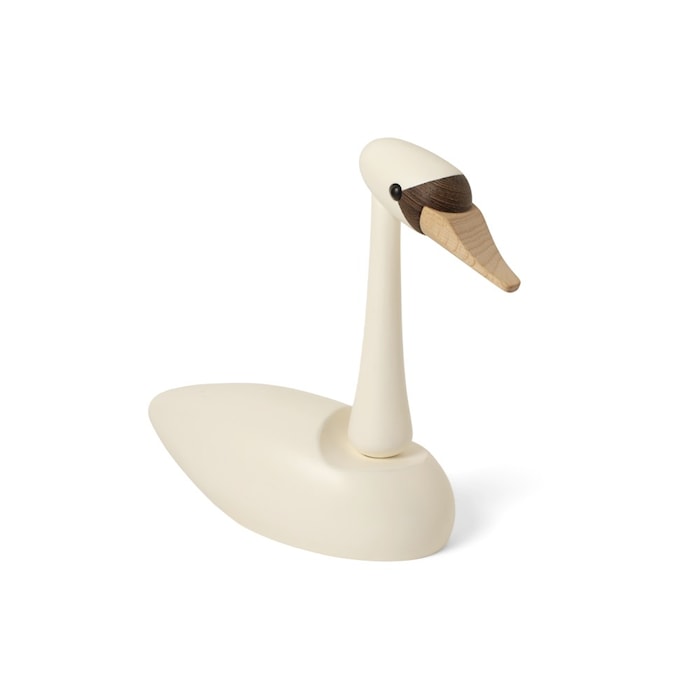 The Swan Trädekoration Ek 19 cm Vit