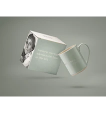 Astrid Lindgren Mugg 20 35 cl Stengods Grön