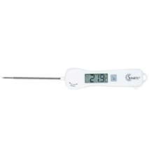 Talende husholds- og BBQ termometer, hvid