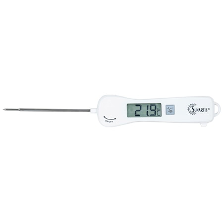 Talende husholds- og BBQ termometer hvid