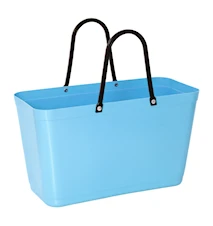 Väska Stor Green Plastic Ljusblå