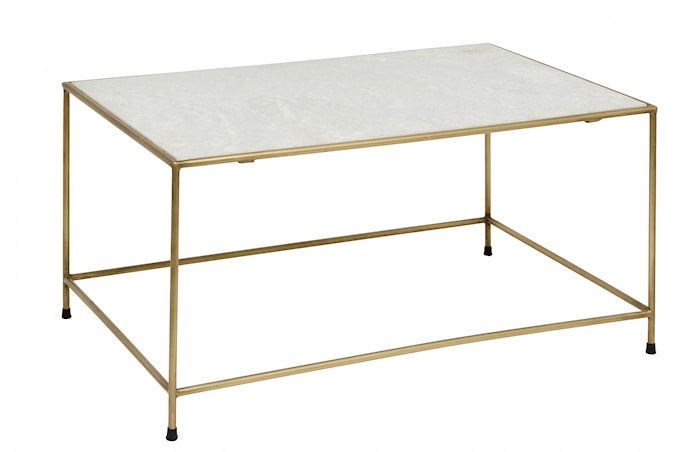 Table basse Timeless marbre/laiton