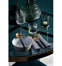 Stearinlysholder/Vase Glass - Transparent Green