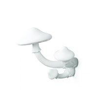 Mushroom Henger/Krok 17,5 x 16 cm Hvit