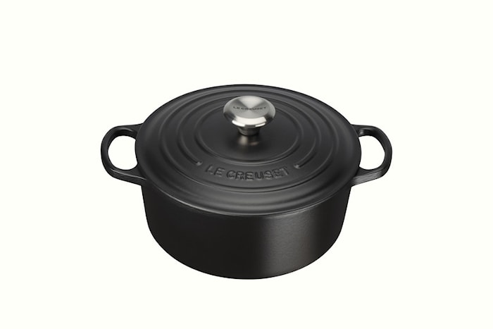 Rund Gryta 4,2 liter 24 cm Emalj/Gjutjärn Mattsvart