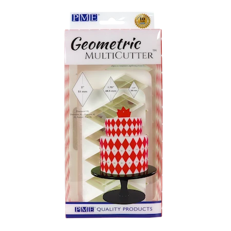 Geometric Multi Cookie Cutter Diamond 3 pieces