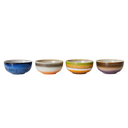70s ceramics XS Skål 4-pack Keramik Sierra