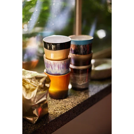 70's Kaffemugg 6-pack 18 cl 8 cm Keramik Stellar