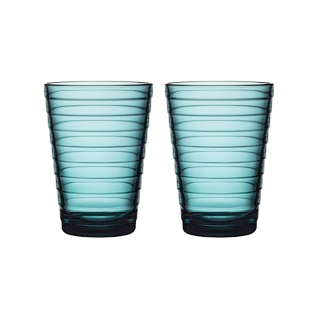 Iittala Aino Aalto Glas 33 cl Havblå 2-pak