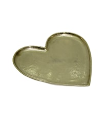 Salma Heart Shaped Tray Aluminium 34x35 cm