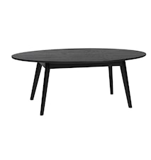 Yumi Table basse Ovale Teinté noir 130x65 cm