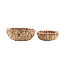 Bread Basket, Set with 2 sizes (h: 6 cm, dia: 18 cm) (h: 9 cm, dia: 22 cm)
