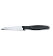Cuchillo de pelar con mango de nailon Negro 8 cm