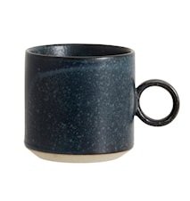 Grainy Cup with Handle Dark Blue