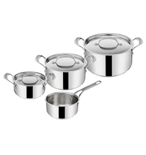 Jamie Oliver Cook's Classic Saucepan set 7 piece Stainless steel