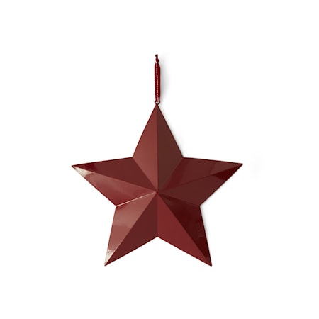 Metal Star Stjärna 40x40cm Röd