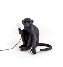Monkey Lamp Utomhus Sittandes Svart