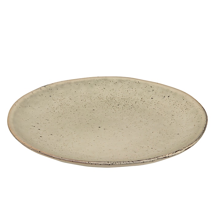 Nordic Sand Dessert Plate Stoneware 20 cm