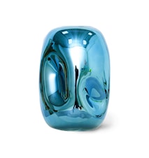 HK Objects Vas 'Blue Chrome' Ø14,5x21,5 cm Glas Blå