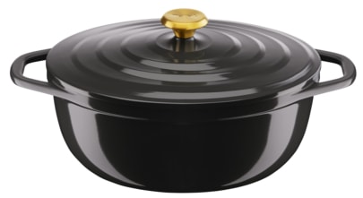 Tefal Air Oval Gryde m/låg 30 cm 5,7 L Grå