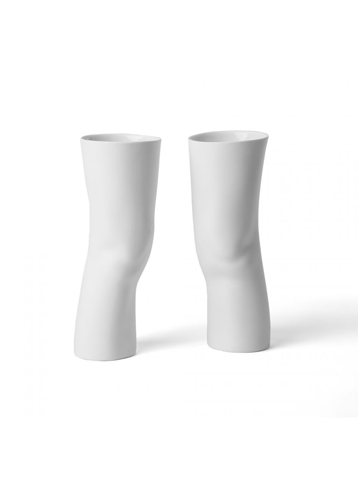 Elle Vas 2-pack 11x30,2 cm Porslin Vit