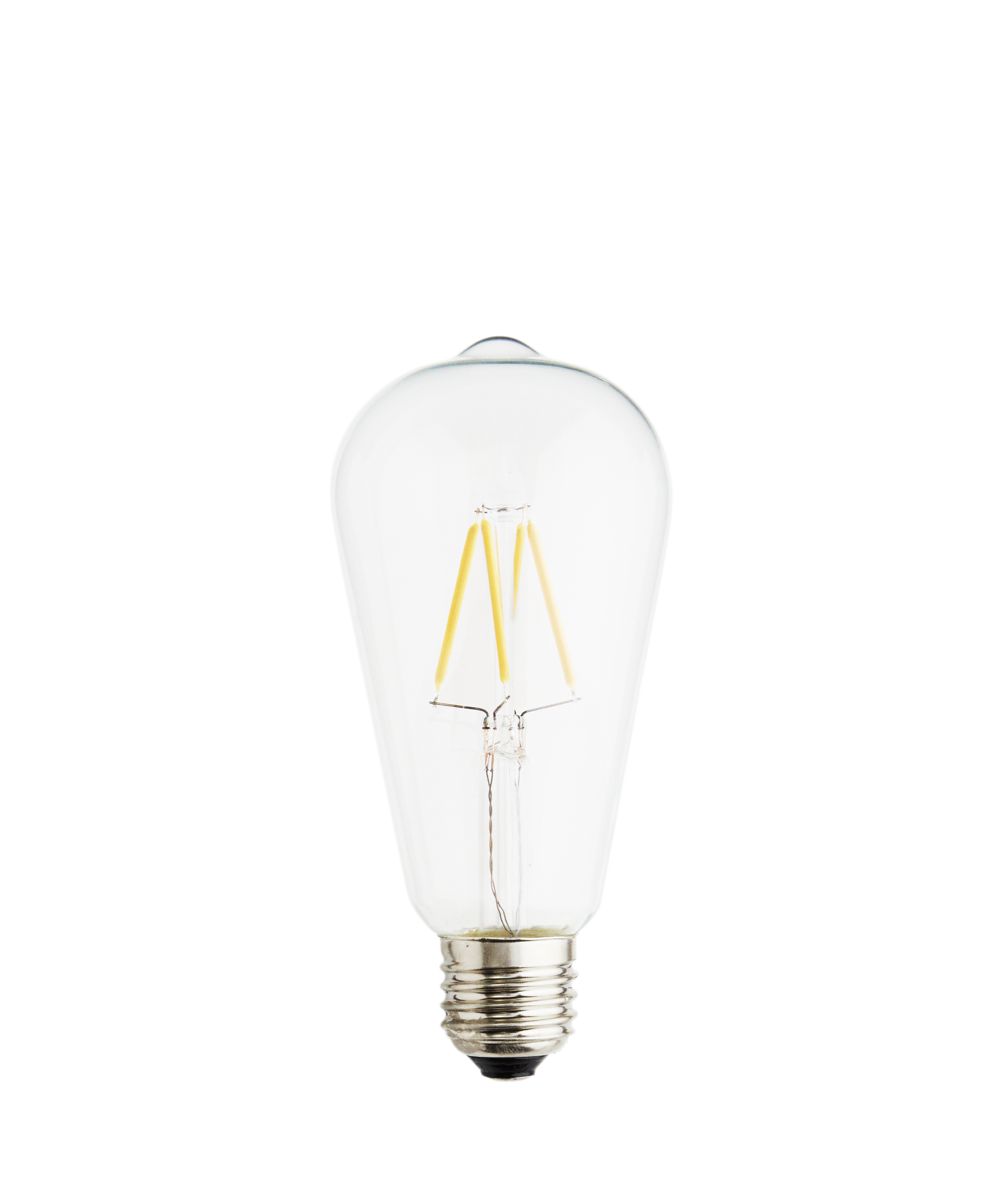 LED lampe E27 4W Ø 6 cm - Sølv