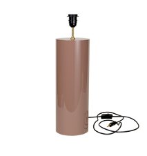 Lampfot B 46 cm Matt Rosebrown