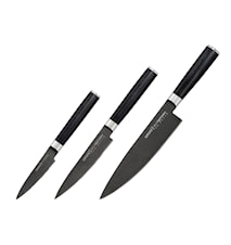 MO-V stonewash knivsett 3 stk.