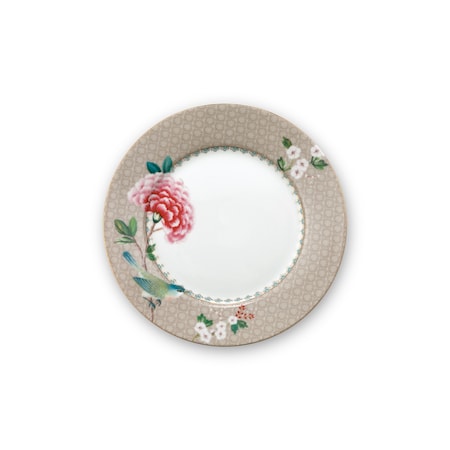 Plate Blushing Birds Khaki 21cm