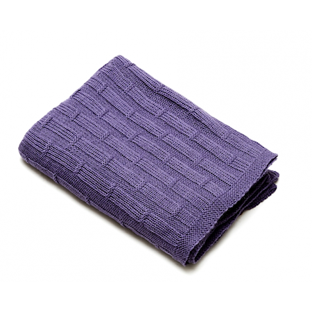 Elvang Concrete block throw pläd – Purple