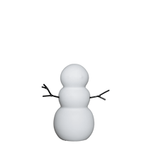 Snowman Snögubbe S Ø7x11 cm Keramik Vit