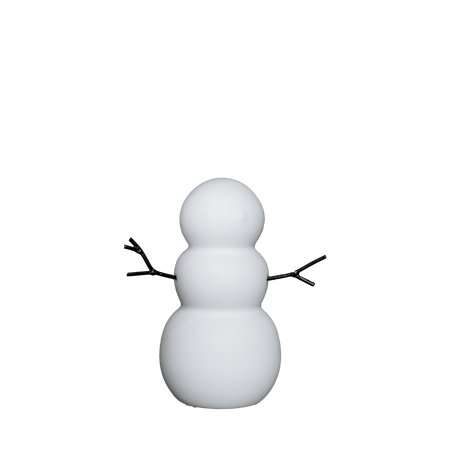 Snowman Snögubbe S Ø7x11 cm Keramik Vit