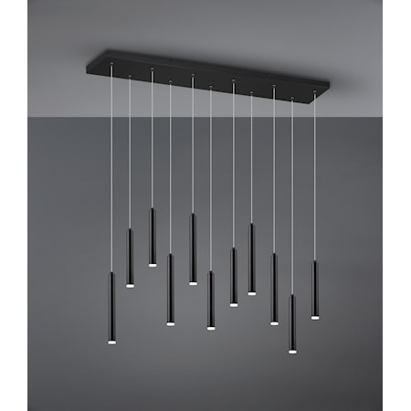 TRIO Lighting Tubular LED Kattovalaisin 115 cm Musta