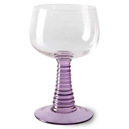 Swirl Vinglas Hög 27,5 cl Ø8,5×13,5 cm Glas Lila