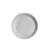 Petite assiette avec bord 20 cm gris silicium brillant