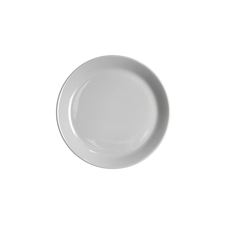 Petite assiette avec bord 20 cm gris silicium brillant