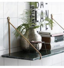 Shelf, Marble, Green marble, 24x70 cm, Without brackets