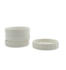 Moldes para pasteles pequeños, 4-pack, porcelana. 11x2,5 cm